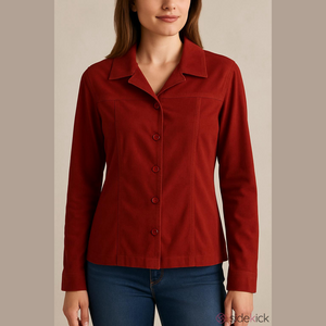 Koret Women's Red Button Down Shirt